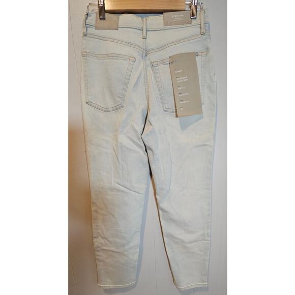 Everlane The Original Cheeky Jeans High Rise Straight Leg, Organic Cotton, Sz 27 - Picture 4 of 13
